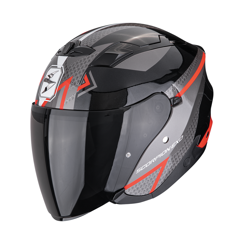[23-545-238-04] Scorpion Exo-230 Loop Metal Black-Red (M)
