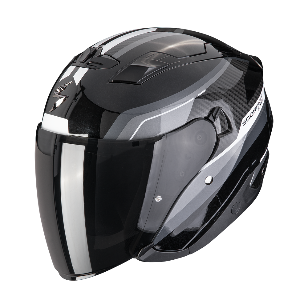 [23-546-58-04] Scorpion Exo-230 Hipe Black-Silver (M)