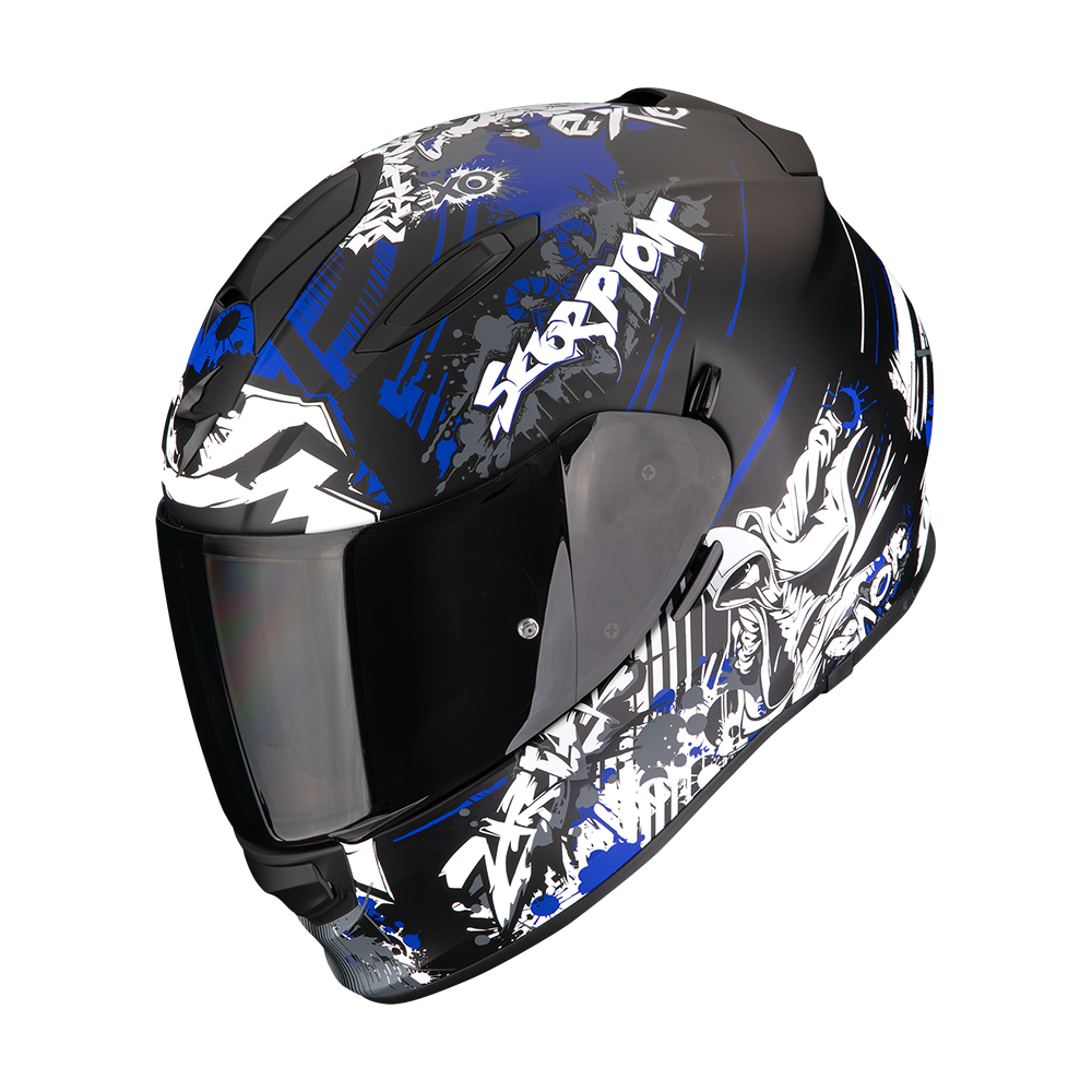 Scorpion Exo-491 Spector Matt Black-Blue