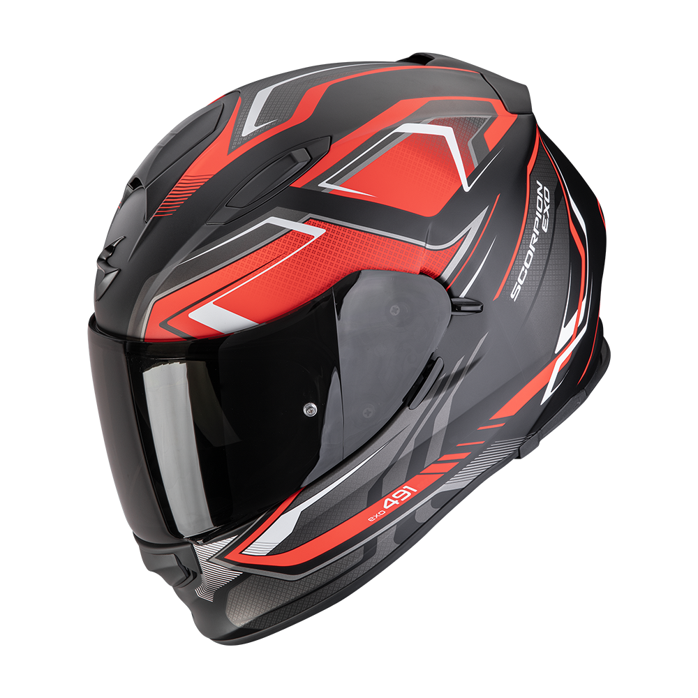 [48-517-24-04] Scorpion Exo-491 Zumo Matt Black-Red (M)