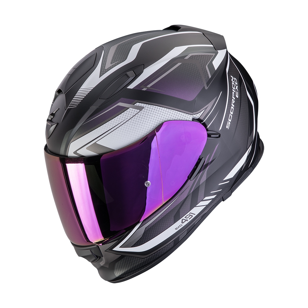 [48-517-312-04] Scorpion Exo-491 Zumo Matt Black-Chameleon (M)