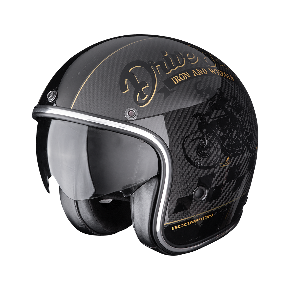 [78-508-364-04] Scorpion Belfast Evo Carbon Zippy Black-Gold (M)