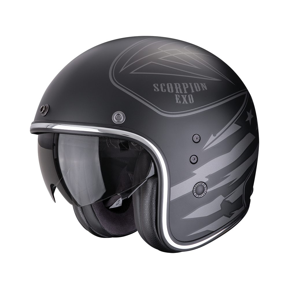 [78-540-159-04] Scorpion Belfast Evo Dawg Matt Black-Silver (M)