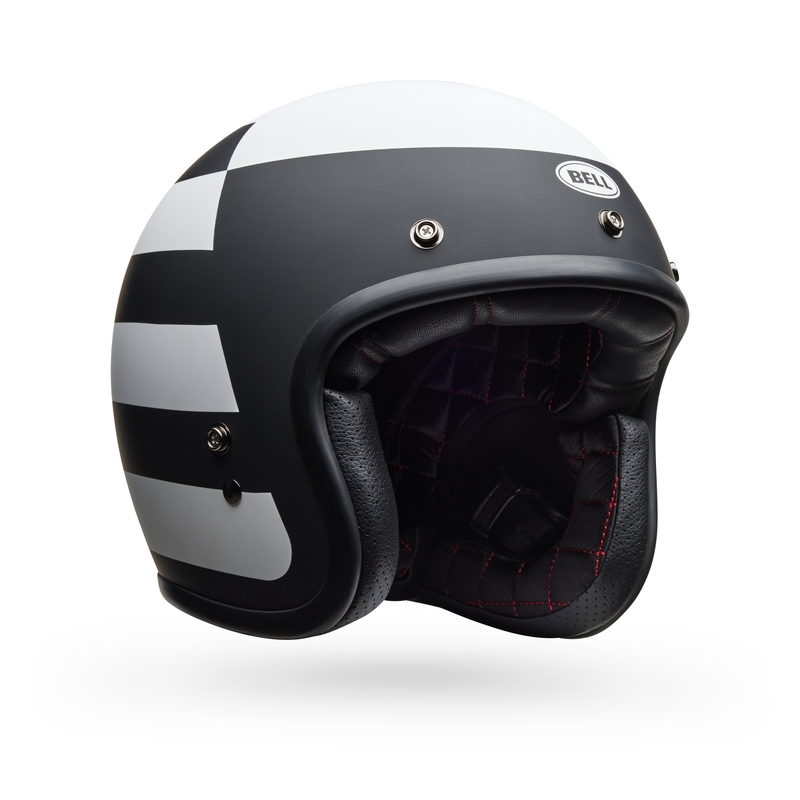 Bell Custom 500 Parlor Matt Black/ White