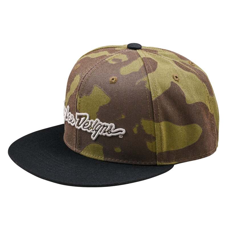 [8010082003] Troy Lee Designs Flat Bill Snapback Signature