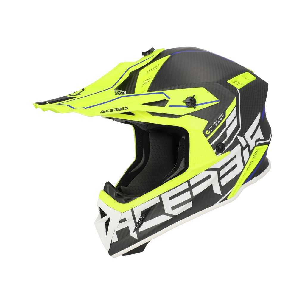 [0025047.457.061] Acerbis CASCO  STEEL CARBON 2206 BLACK/FLUO YELLOW (XS)