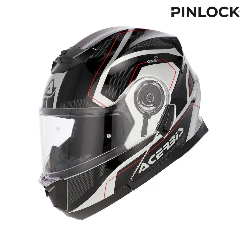[0025201.314.061] Acerbis CASCO SEREL 2206 BLACK/SILVER (XS)