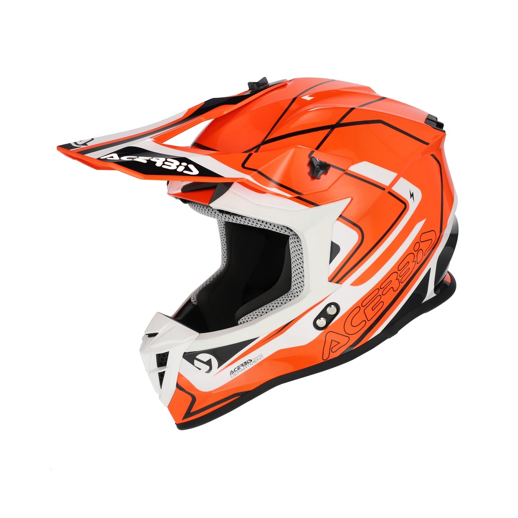 [0025316.203.061] Acerbis CASCO LINEAR 2206 ORANGE/WHITE (XS)
