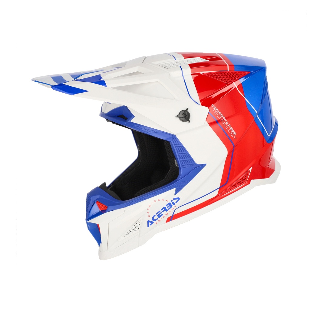 Acerbis CASCO T711 WHITE/BLUE/RED