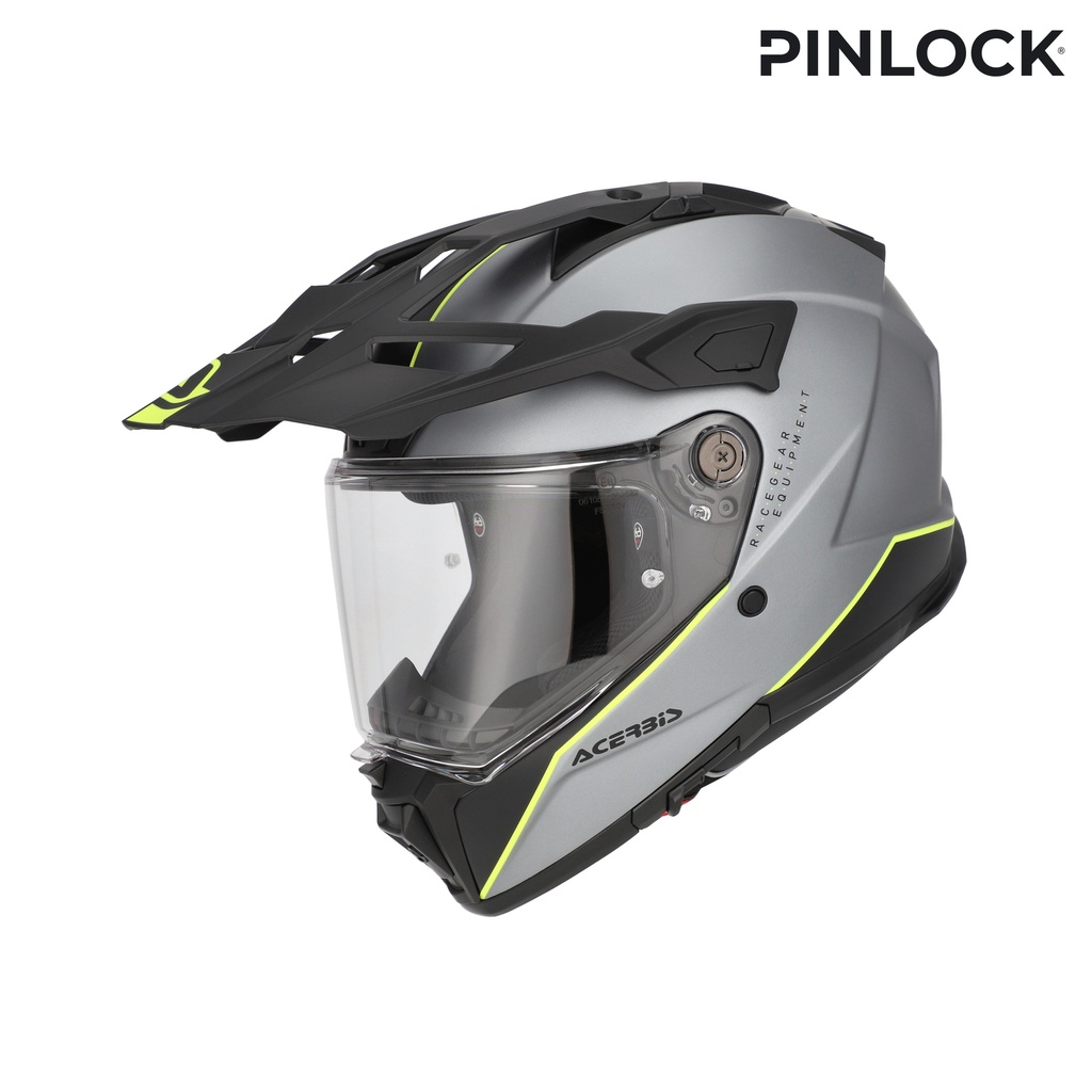 Acerbis CASCO ATTACK GREY/YELLOW