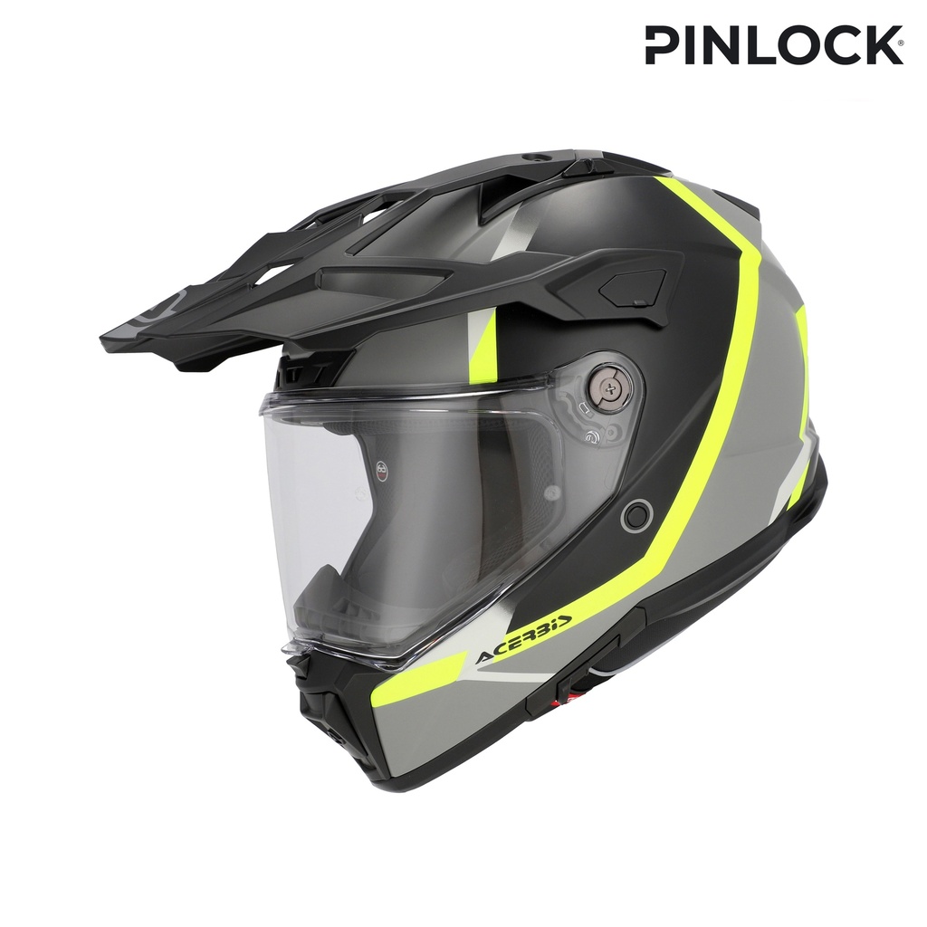 Acerbis CASCO ATTACK BLACK/FLUO YELLOW