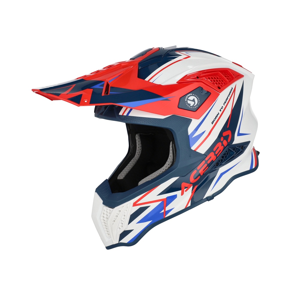 [0026905.034.061] Acerbis CASCO AIRSTRIKE-X WHITE/BLUE/RED (XS)