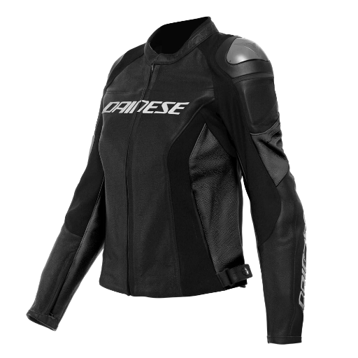 Dainese Racing 4 Lady Leather Jacket Perf. black/black