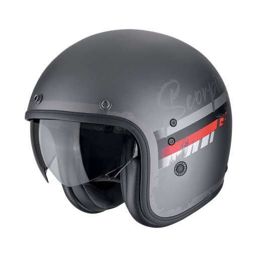 Scorpion  Belfast Evo Adonis Matt Silver-Red