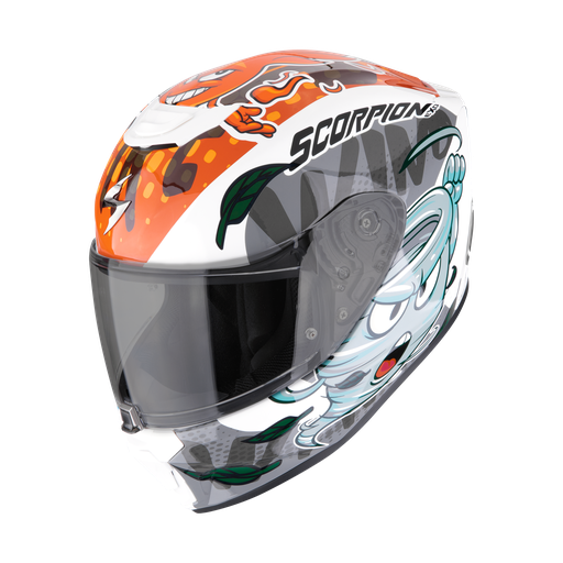 Scorpion Exo-Jnr Air The4Elements White-Blue-Orange