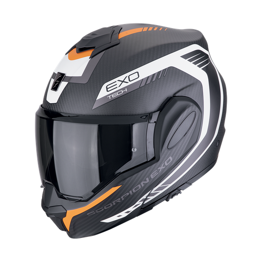 Scorpion  EXO-TECH EVO CARBON Cosy Matt Black-Orange