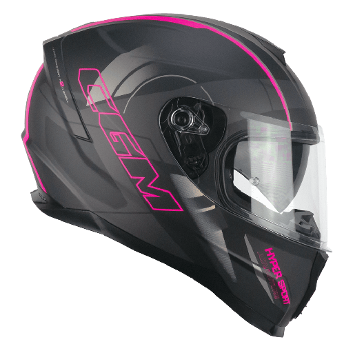CGM 321G ATOM SPORT Matt fluo black Fuchsia