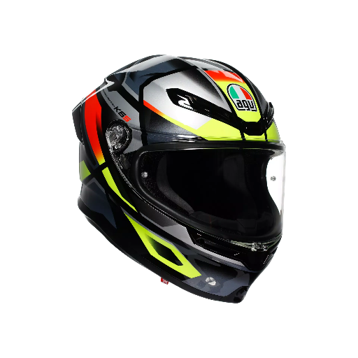 AGV K6 S Erazer Black/Red/Yellow Fluo