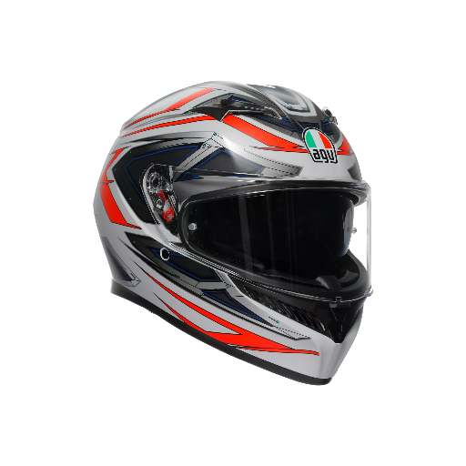 AGV K3 Space Matt White/Red Fluo
