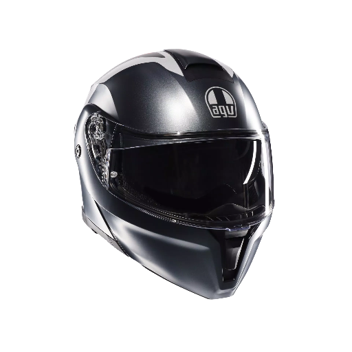 AGV STREETMODULAR Resia Matt Grey/Silver/Red