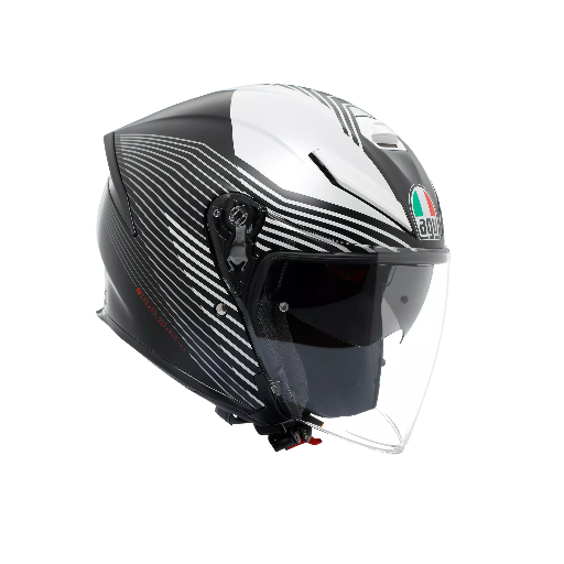 AGV K5 JET EVO Control Matt Black/White