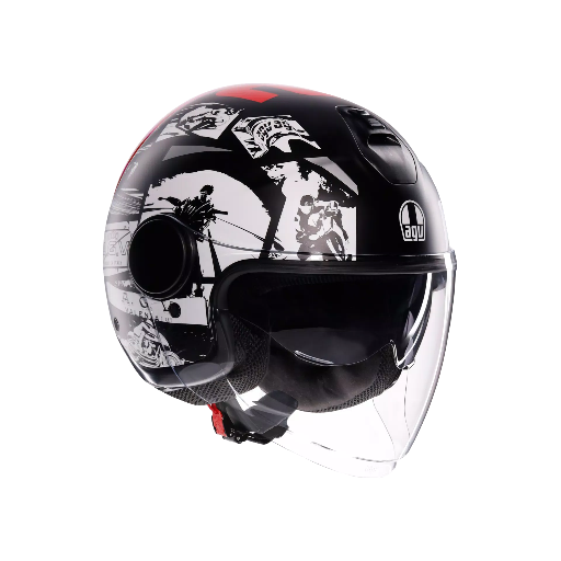 AGV ETERES History Matt Black/White/Red