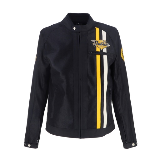 Helstons VD - SPEED RACER AIR T-Mesh NOIR (Blanc-Jaune)