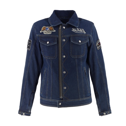 Helstons VD - WESTY Toile Denim BLEU DIRTY
