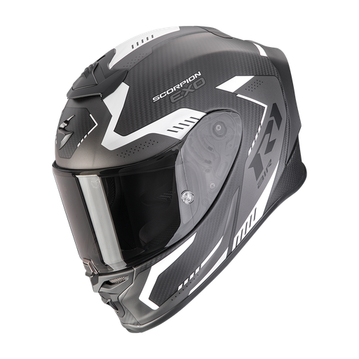 Scorpion Exo-R1 Evo Carbon Air Propel Matt Black-Silver