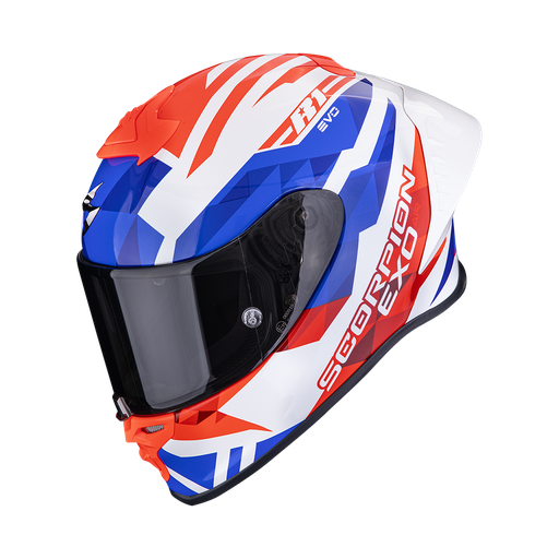 Scorpion Exo-R1 Evo II Air Valere White-Red-Blue