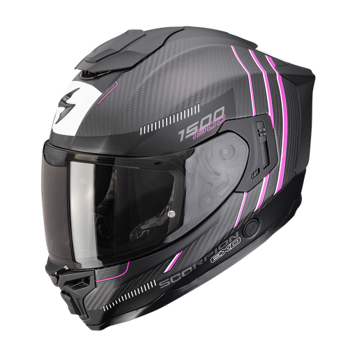 Scorpion Exo-1500 Carbon Air Zity Matt Black-Pink