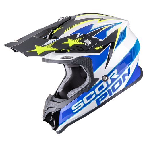 Scorpion Vx-16 Evo Air Patriot White-Blue-Yellow