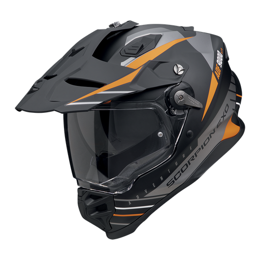 Scorpion Adf-9000 Air Feat Matt Black-Silver-Orange