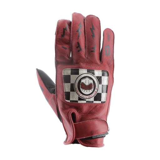 Helstons LOGO Summer Leather-Amara red-black