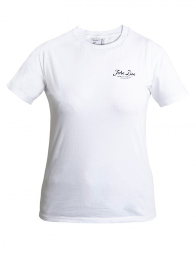 John Doe T-Shirt Women JD Lettering White