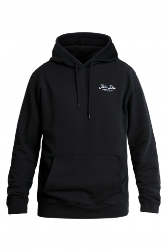 John Doe Hoodie JD Lettering Black