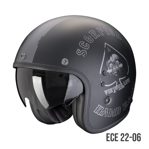 Scorpion Belfast Evo Spade Matt Black-Silver