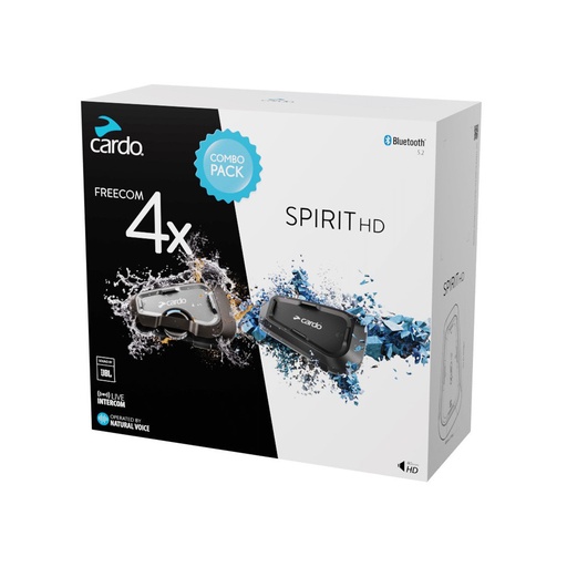 [BUN00002] Cardo Kit Intercomunicador Freecom 4X / Spirit Hd