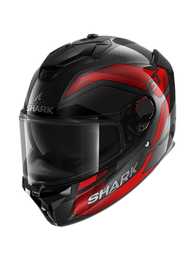 Shark Spartan Gt Pro Ritmo Carbon Carbon Red Chrom
