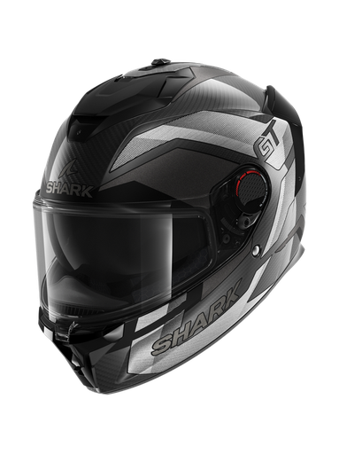 Shark SPARTAN GT PRO RITMO CARBON Mat Carbon Silver Chrom