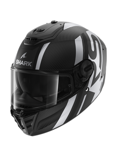 Shark SPARTAN RS CARBON SHAWN Mat Carbon Black Silver