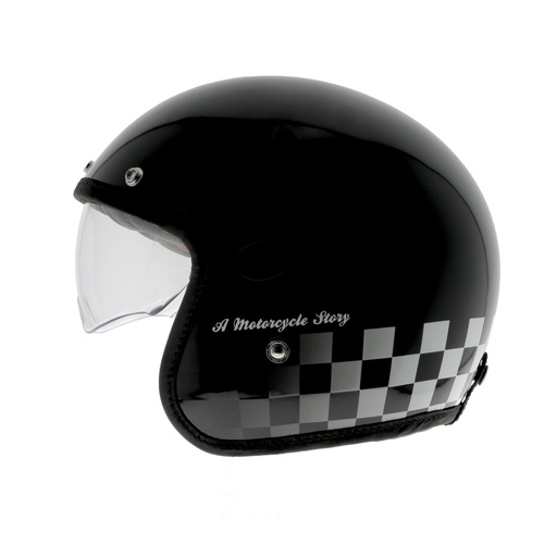 Helstons RACING HELMET Carbon EN-2206 BLACK (White) (H587)